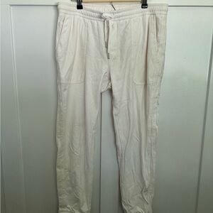Womens White Athleta Jogger Pants